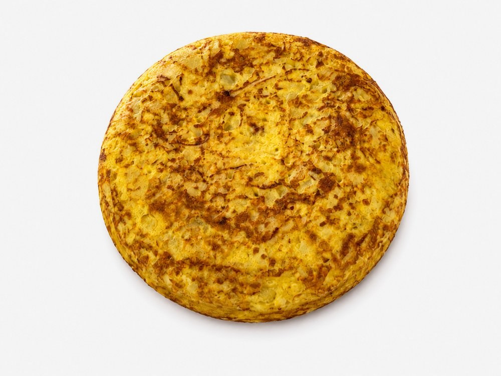 Tortilla española con cebolla